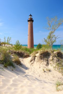 küçük bir sable noktası deniz feneri