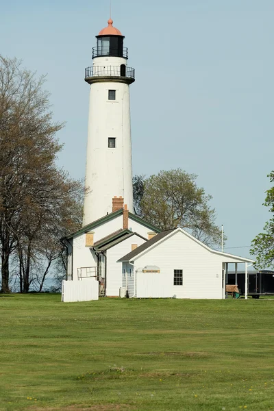 Pointe aux barques latarnia morska — Zdjęcie stockowe