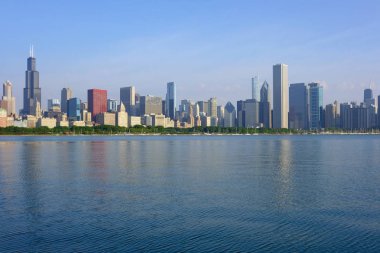 Chicago manzarası sabah