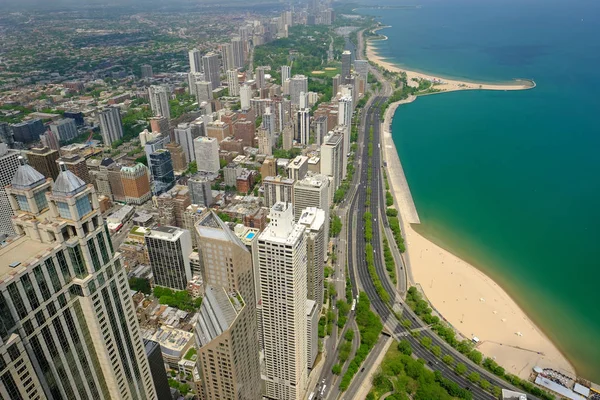 Malownicze panoramy Chicago — Zdjęcie stockowe