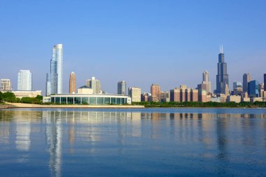 Chicago manzarası sabah.