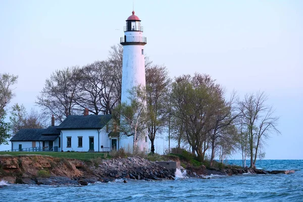 Farol de Pointe aux Barques, construído em 1848 — Fotografia de Stock