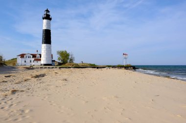 büyük bir sable noktası deniz feneri