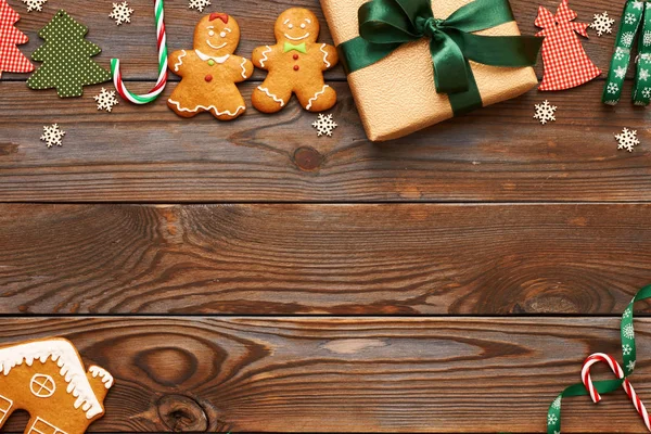 Christmas present and decoration — Stock Photo, Image