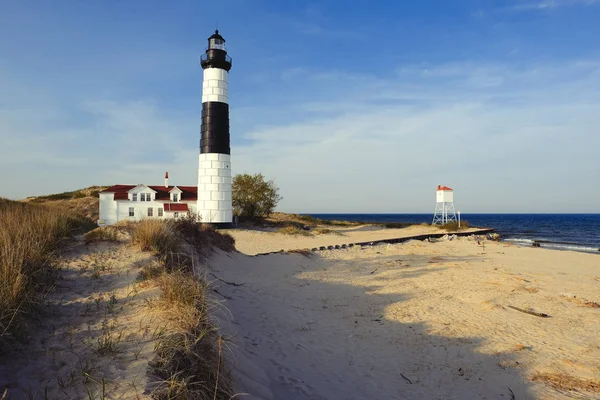 Büyük Sable noktası 1867 yılında inşa yılında deniz feneri dunes,