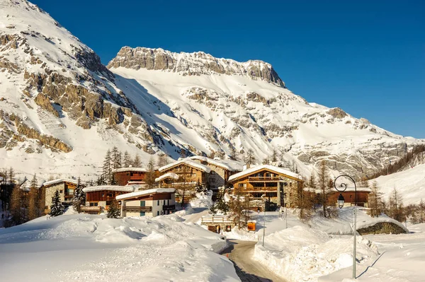 Alp kış dağ manzarası — Stok fotoğraf