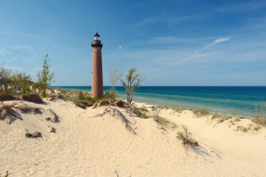 küçük bir sable noktası deniz feneri