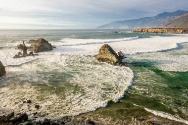 USA Pacific coast in California clipart