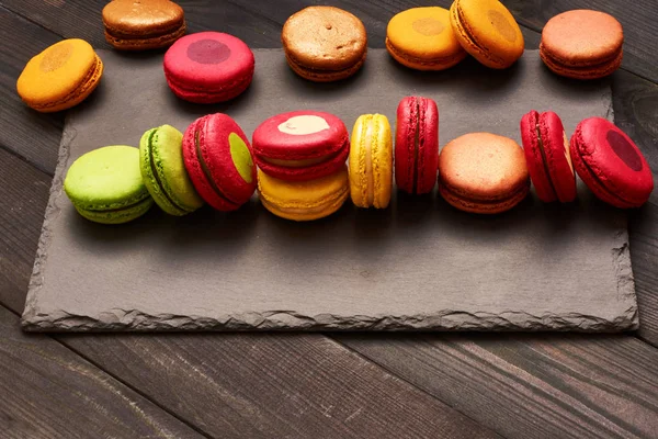 Macarons французький смачний десерт — стокове фото