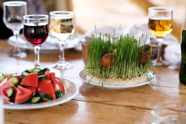 Easter table setting — Stock Photo, Image