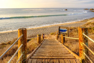 USA Pacific coast, Leo Carrillo State Beach, California. clipart