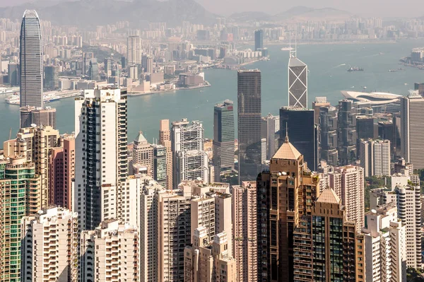 Vista do Skyline de Hong Kong — Fotografia de Stock