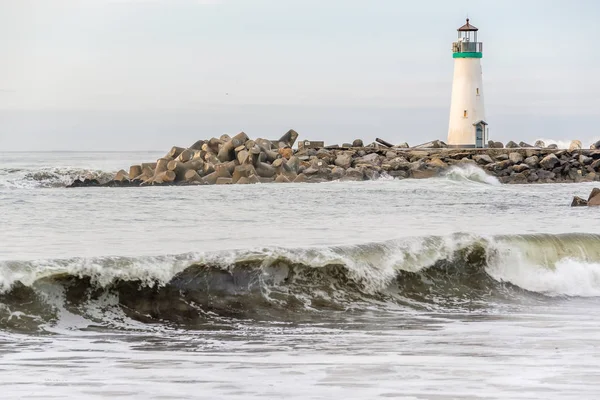 Santa Cruz Breakwater Light — Stock Photo, Image