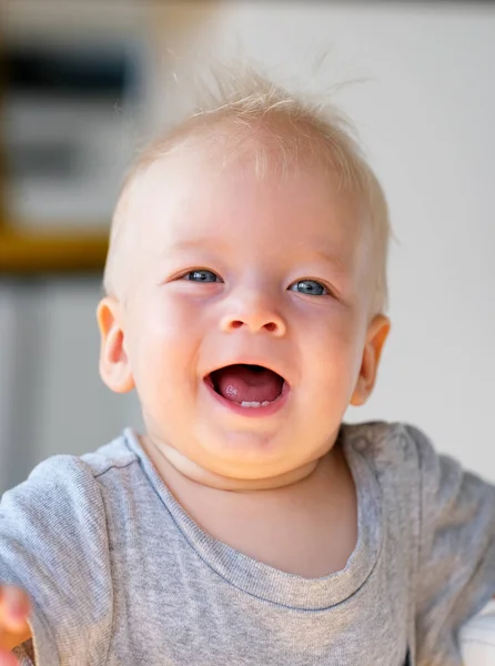 Baby boy with blue eyes — Stock Photo, Image