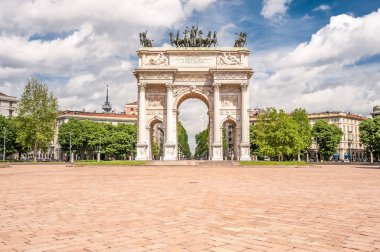 Arch of Peace in Milan clipart