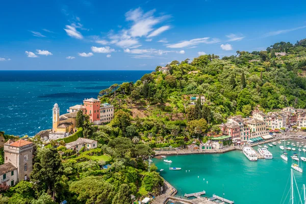 Portofino vesnice na Ligurském pobřeží — Stock fotografie