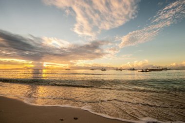 tropik sahil günbatımı 