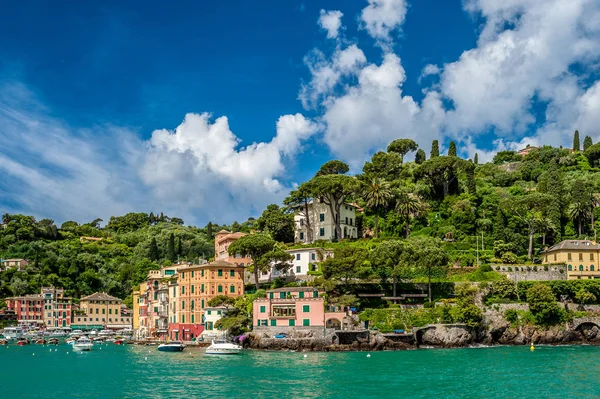 Vila de Portofino na costa da Ligúria, Itália — Fotografia de Stock