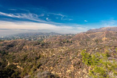Griffith Park ve Hollywood manzara 