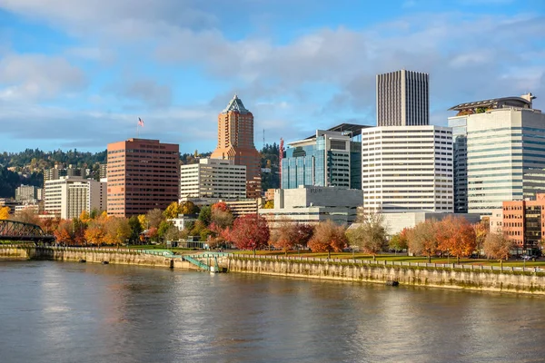 De skyline van de stad van Portland — Stockfoto