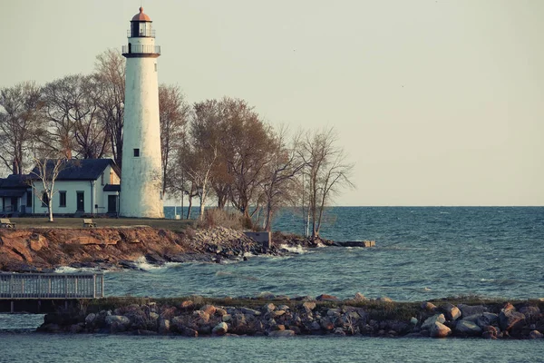 Pointe aux barques farol — Fotografia de Stock