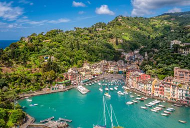 ligurian kıyısında Portofino Köyü 