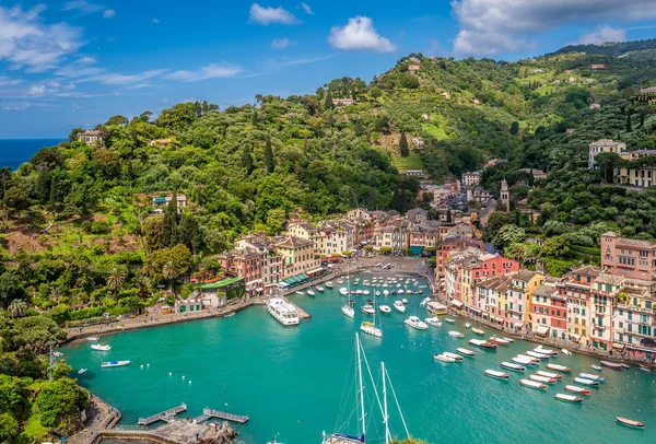 Portofino vesnice na Ligurském pobřeží — Stock fotografie