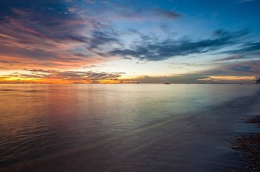 Boracay Beach güzel gün batımı
