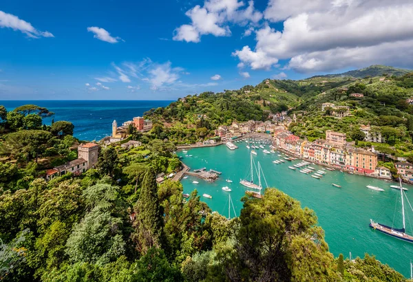 Desa Portofino di pesisir Liguria — Stok Foto