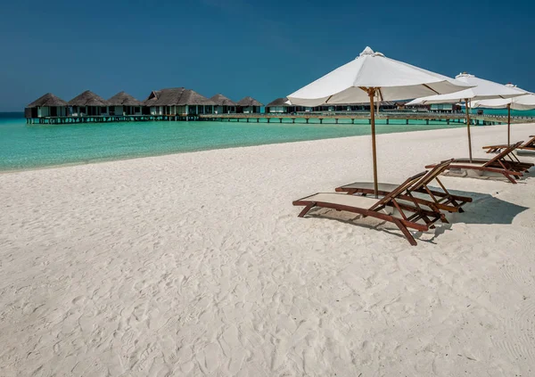 Гарний пляж у Мальдіви — стокове фото