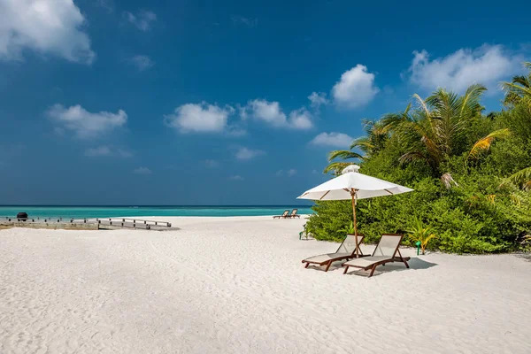 Vacker strand på Maldiverna — Stockfoto