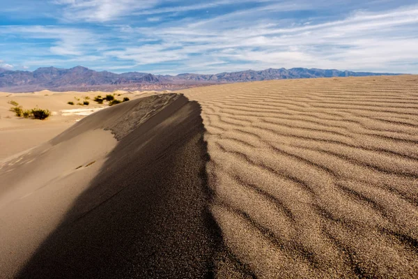 Death Valley Nemzeti Park, Mesquite dűnék — Stock Fotó