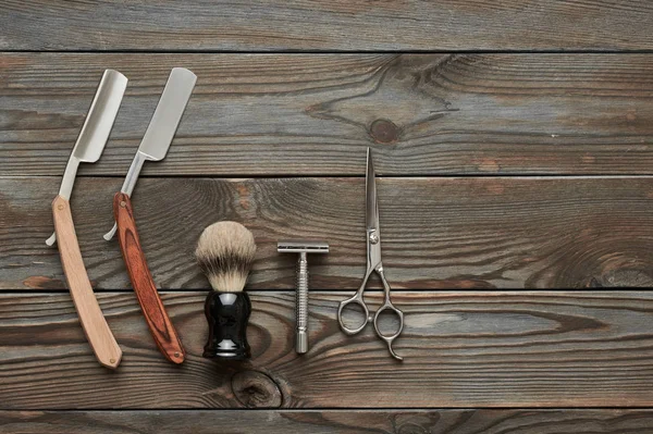 Ferramentas de barbearia vintage — Fotografia de Stock