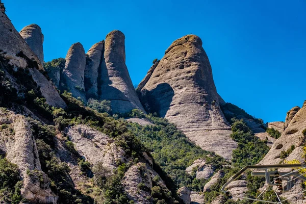 Dağlar Montserrat Manastırı — Stok fotoğraf