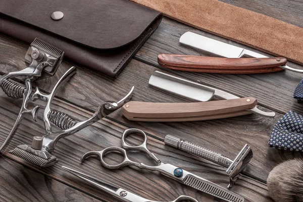 Vintage barber shop tools