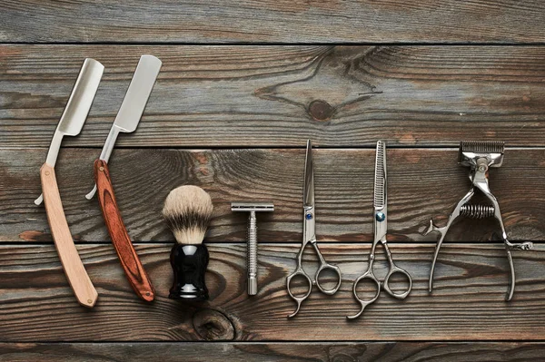 Vintage kapper winkel tools — Stockfoto