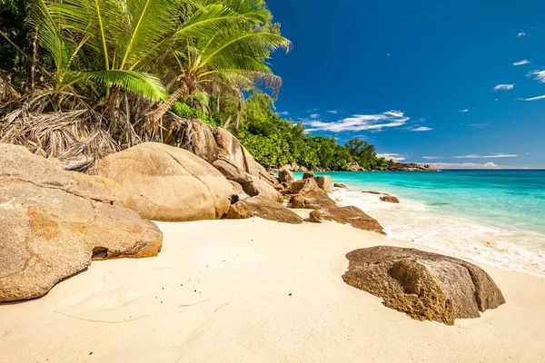 Bella spiaggia di Anse Intendance alle Seychelles — Foto Stock