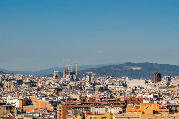 Barcelona vista panorámica de la ciudad —  Fotos de Stock