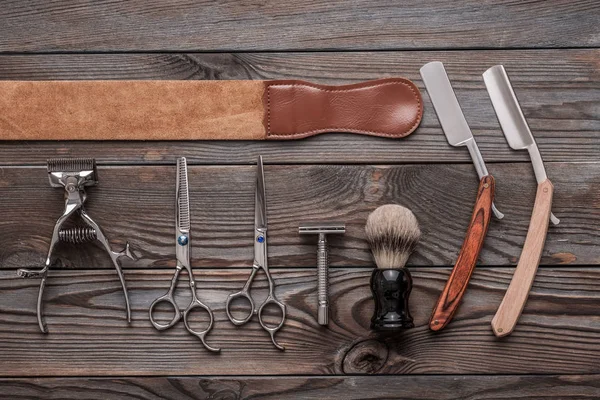 Ferramentas de barbearia vintage — Fotografia de Stock
