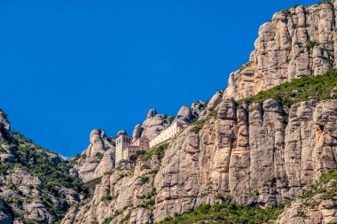 Mountains around the Montserrat Monastery clipart