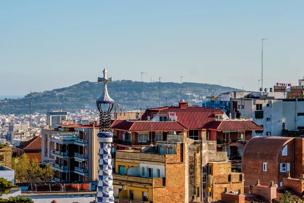 Barcelona stadsgezicht overzien — Stockfoto