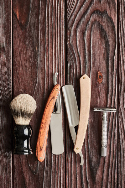 Vintage barber shop tools