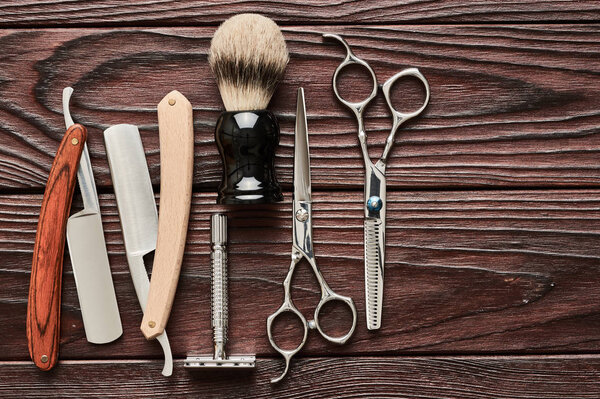 Vintage barber shop tools