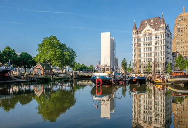 Горизонт Роттердама міський пейзаж — стокове фото