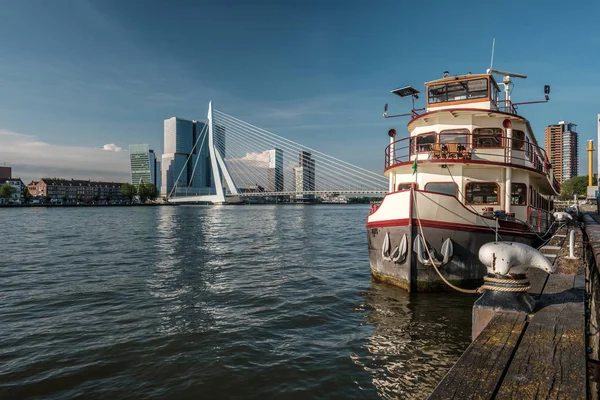 Nieuwe Maas river in Rotterdam — 图库照片