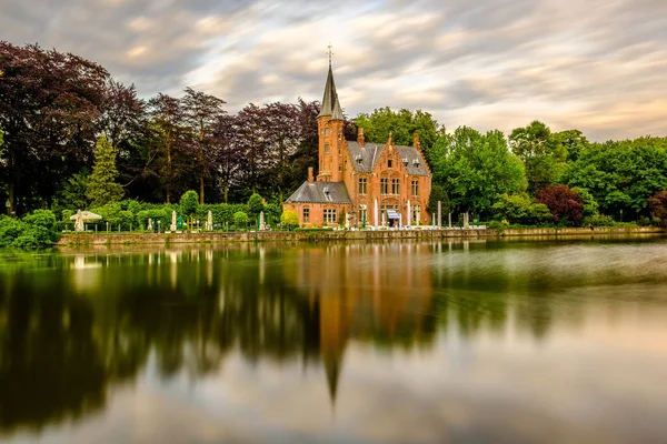 Minnewater tó Bruges-ben — Stock Fotó