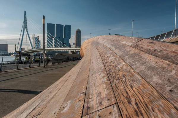 Erasmus bridge in Rotterdam — Stock Photo, Image