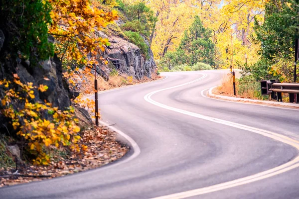 Curvy road in mountains