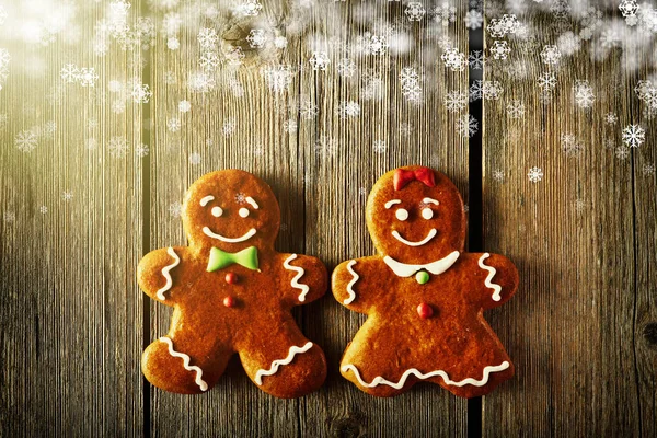 Galletas de jengibre de Navidad par —  Fotos de Stock