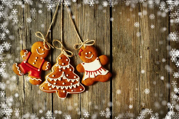 Christmas gingerbread cookies — Stock Photo, Image